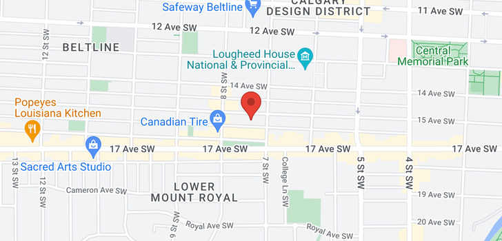 map of 502 817 15 Avenue SW